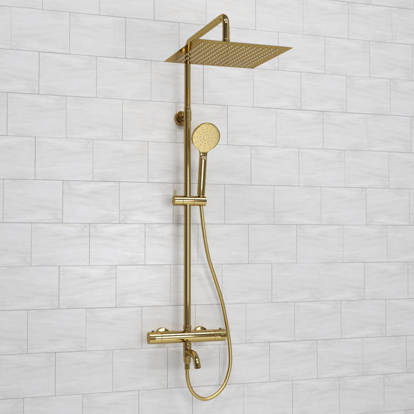 Душевой комплект WasserKRAFT A188.261.207.PG Thermo золото