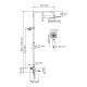 Душевой комплект WasserKRAFT A199.118.065.087.CH Thermo хром Душевой комплект WasserKRAFT A199.118.065.087.CH Thermo хром