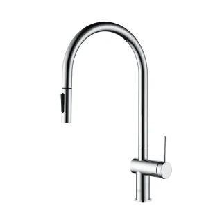 Смеситель для кухни AQUAme Cucina AQM9901CR с выдвижным изливом хром