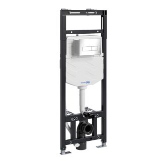 Система инсталляции для унитазов WasserKRAFT Alme 15TLT.010.ME.CH03 с кнопкой смыва