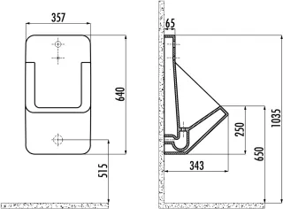 Писсуар сенсорный Creavit TP640-00AM00E-0000 антрацит