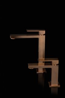 Смеситель для раковины Boheme Qubic 471-CB брашированная медь Смеситель для раковины Boheme Qubic 471-CB брашированная медь