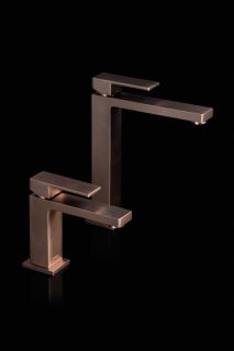 Смеситель для раковины Boheme Qubic 471-BRB брашированная бронза Смеситель для раковины Boheme Qubic 471-BRB брашированная бронза