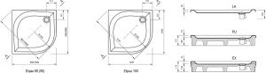 Душевой поддон Ravak Elipso-90 PAN A227701410