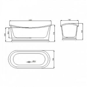 Чугунная ванна Aquanet Sharking SW-1010B 183x78