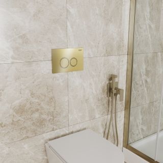 Клавиша смыва D&K Bayern DB1529007.2 (арт.инсталл DI8050127), золото глянец (DB1529007.2)