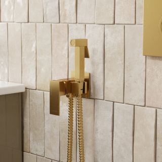 Гигиенический душ со смесителем WasserKRAFT A71838 тёмное золото матовое