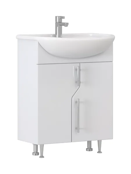 Тумба под раковину напольная Vigo Turin 226 60 см поставляется в разобранном виде белый