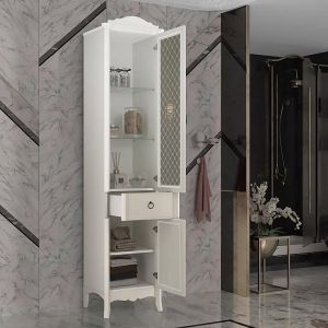 Шкаф-колонна Opadiris Виктория Z0000012696 44 слоновая кость правый