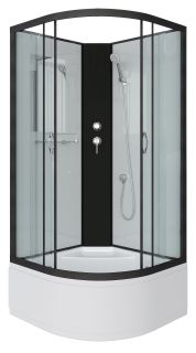 Душевая кабина Niagara NG-6708-14BK 90x90см чёрный/прозрачное