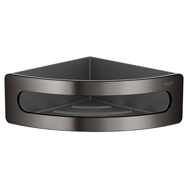 Полочка для ванной Keuco Elegance 11657350001 титан чёрный шлифованный
