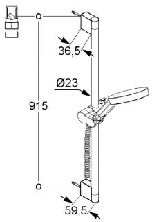 Душевой гарнитур Kludi A-QAs хром 6574005-00 Душевой гарнитур Kludi A-QAs хром 6574005-00