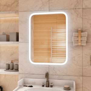 Зеркало с подсветкой Continent Glamour ЗЛП861 с сенсорным выключателем 80см