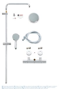 Душевая стойка с термостатом Grohe Tempesta Cosmopolitan New 27922000Gr хром