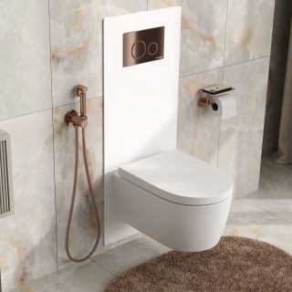 Гигиенический душ со смесителем WasserKRAFT A70938 розовое золото