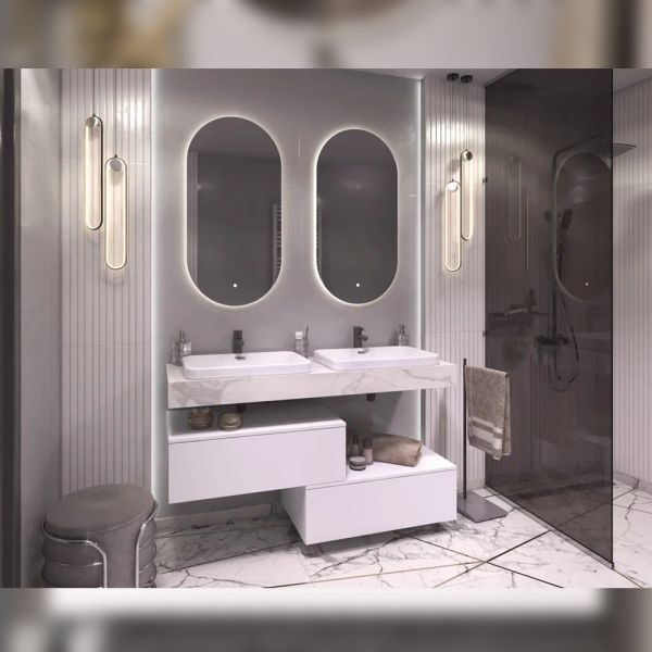 Тумба подвесная без столешницы Velvex Unit tp.UNI.80.1Y белый матовый, 80 см
