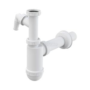 Сифон для раковины AlcaPlast ?40 с подводкой и накидной гайкой 5/4" A43P
