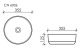Раковина Ceramica Nova Element CN6006 36см белый матовый