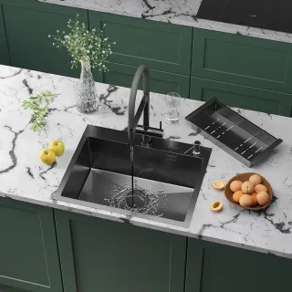 Кухонная мойка Roxenbath Simple 60 560220-60B графит