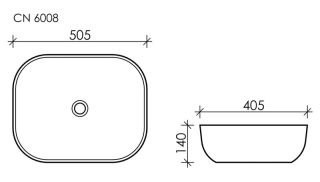 Раковина Ceramica Nova Element CN6008 50см белый Раковина Ceramica Nova Element CN6008 50см белый
