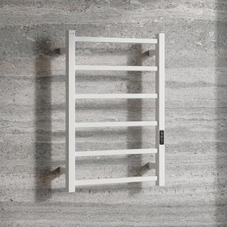 Полотенцесушитель электрический WasserKRAFT Abens 20TH101-6WM 45x70 см белый матовый