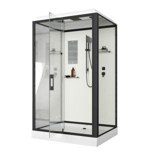 Душевая кабина Niagara Standart ST120/90/15Q/BL 120x90 см профиль чёрный стекло прозрачное