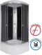 Душевая кабина Niagara Eco E80/40/TN 80x80 см профиль хром стекло тонированное