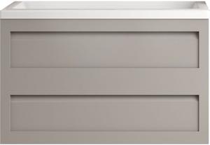 Подвесная тумба под раковину Art&Max Platino 90см светло-серый матовый AM-Platino-900-2C-SO-GCM