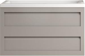 Подвесная тумба под раковину Art&Max Platino 100см светло-серый матовый AM-Platino-1000-2C-SO-GCM