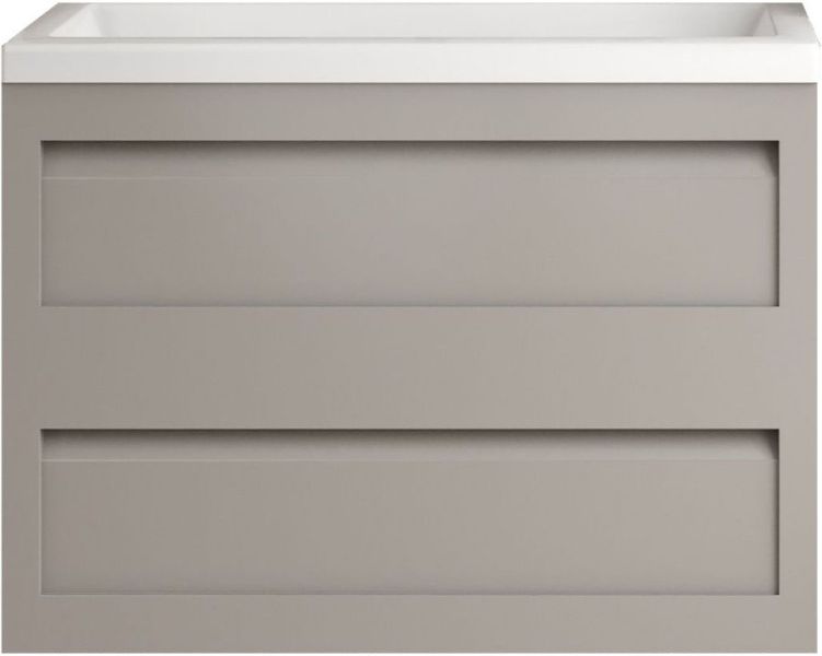 Подвесная тумба под раковину Art&Max Platino 58см светло-серый матовый AM-Platino-580-2C-SO-GCM