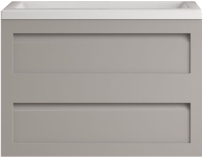 Подвесная тумба под раковину Art&Max Platino 75см светло-серый матовый AM-Platino-750-2C-SO-GCM