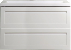 Подвесная тумба под раковину Art&Max Platino 60см белый глянцевый AM-Platino-600-2C-SO-BL-Cer