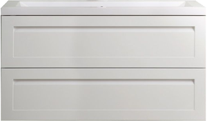 Подвесная тумба под раковину Art&Max Platino 100см белый глянцевый AM-Platino-1000-2C-SO-BL-Cer