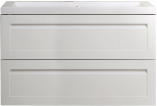 Подвесная тумба под раковину Art&Max Platino 80см белый глянцевый AM-Platino-800-2C-SO-BL-Cer