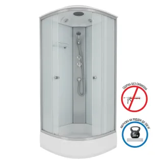 Душевая кабина Niagara Eco E80/26/MT 80x80 см профиль хром стекло тонированное