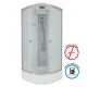 Душевая кабина Niagara Eco E80/26/MT 80x80 см профиль хром стекло тонированное