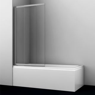 Шторка на ванну WasserKRAFT Tauber 64S02-80WS 80 см профиль никель стекло прозрачное