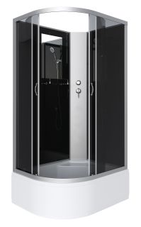 Душевая кабина Niagara NG-2510-14RBK 120x80см серебро/тонированное