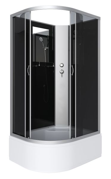 Душевая кабина Niagara NG-2510-14RBK 120x80см серебро/тонированное