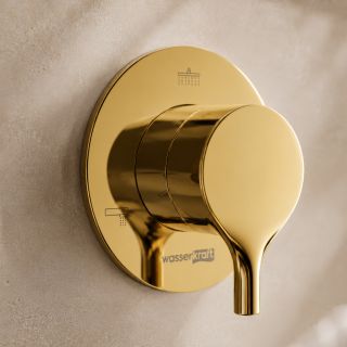 Переключатель на 3 выхода WasserKRAFT Rhein 99DVR3PG золото