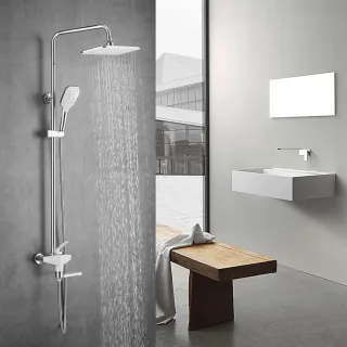 Душевая стойка Shevanik S8036F белый/хром Душевая стойка Shevanik S8036F белый/хром