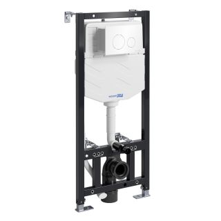 Система инсталляции для унитазов WasserKRAFT Aller 10TLT.010.ME.WH02 с кнопкой смыва