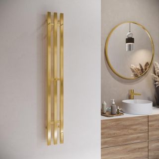 Полотенцесушитель электрический Terminus Стойка TRES 4670078566386 120 см брашированное золото