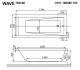 Гидромассажная ванна Whitecross Wave 0101.180080.100.NANO.CR 180x80см Nano хром