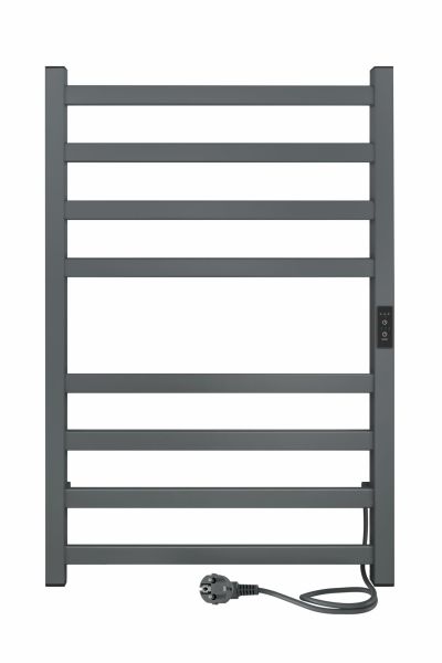 Полотенцесушитель электрический Indigo Oktava Slim 3 LСLOKS3E80-50MGRt 80x50 см серый матовый