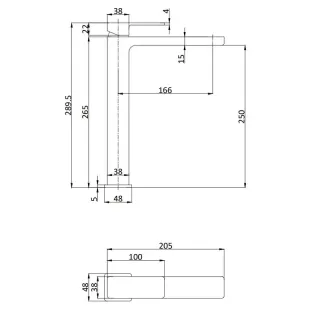 Смеситель для раковины AQUAme Savona AQM6814CR хром
