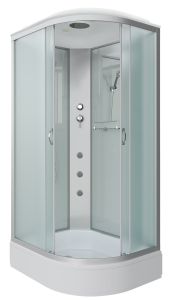 Душевая кабина Niagara NG-33394-14LG с гидромассажем 130x90см серебро/матовое