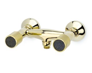 Смеситель для душа Boheme Royal Cristal 294-Royal/CRST black золото
