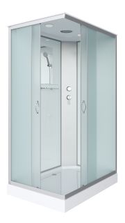 Душевая кабина Niagara NG-43085-14Q 100x80см серебро/матовое