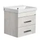 Тумба с раковиной Comforty Никосия 00-00017091 50 см дуб белый